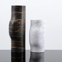 2 Large Christophe Delcourt BOS Marble Vases, 19H - Sold for $3,072 on 11-16-2025 (Lot 841).jpg